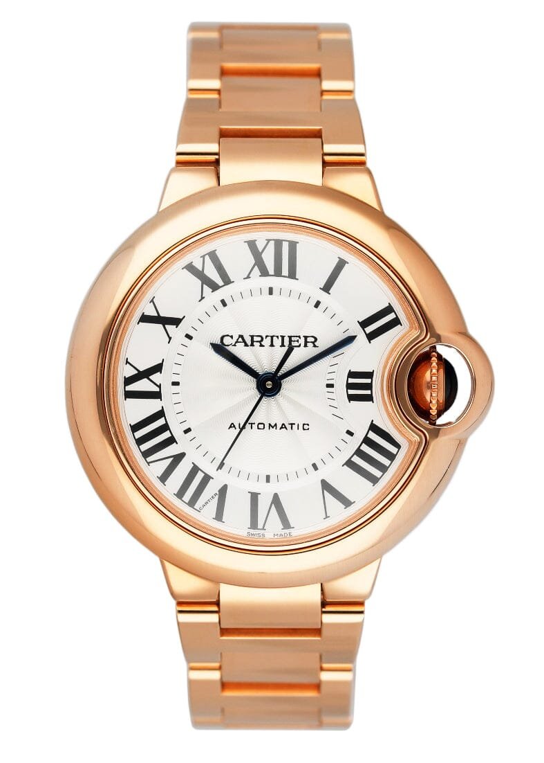Cartier Ballon Bleu W6920068 18k ouro rosa Relógio Feminino Caixa e Documentos