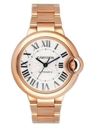 Cartier Ballon Bleu W6920096 18k ouro rosa Relógio Feminino Caixa e Documentos