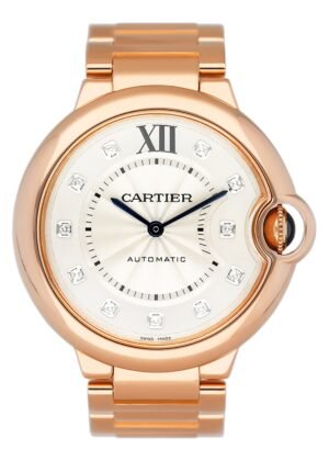 Cartier Ballon Bleu WE902026 Diamond Relógio Masculino Caixa e Documentos