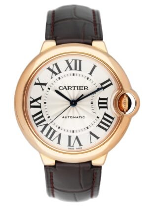 Cartier Ballon Bleu WGBB0009 18k ouro rosa Relógio Masculino Caixa e Documentos