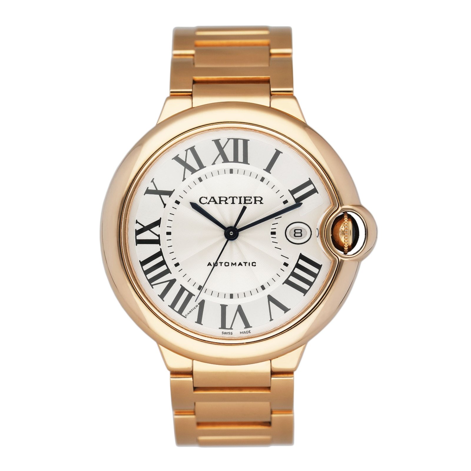 Cartier Ballon Bleu WGBB0016 18k ouro rosa Relógio Masculino
