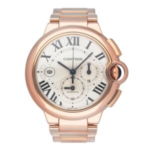 Cartier Ballon Bleu XL W6920010 18k ouro rosa Relógio Masculino Caixa e Documentos