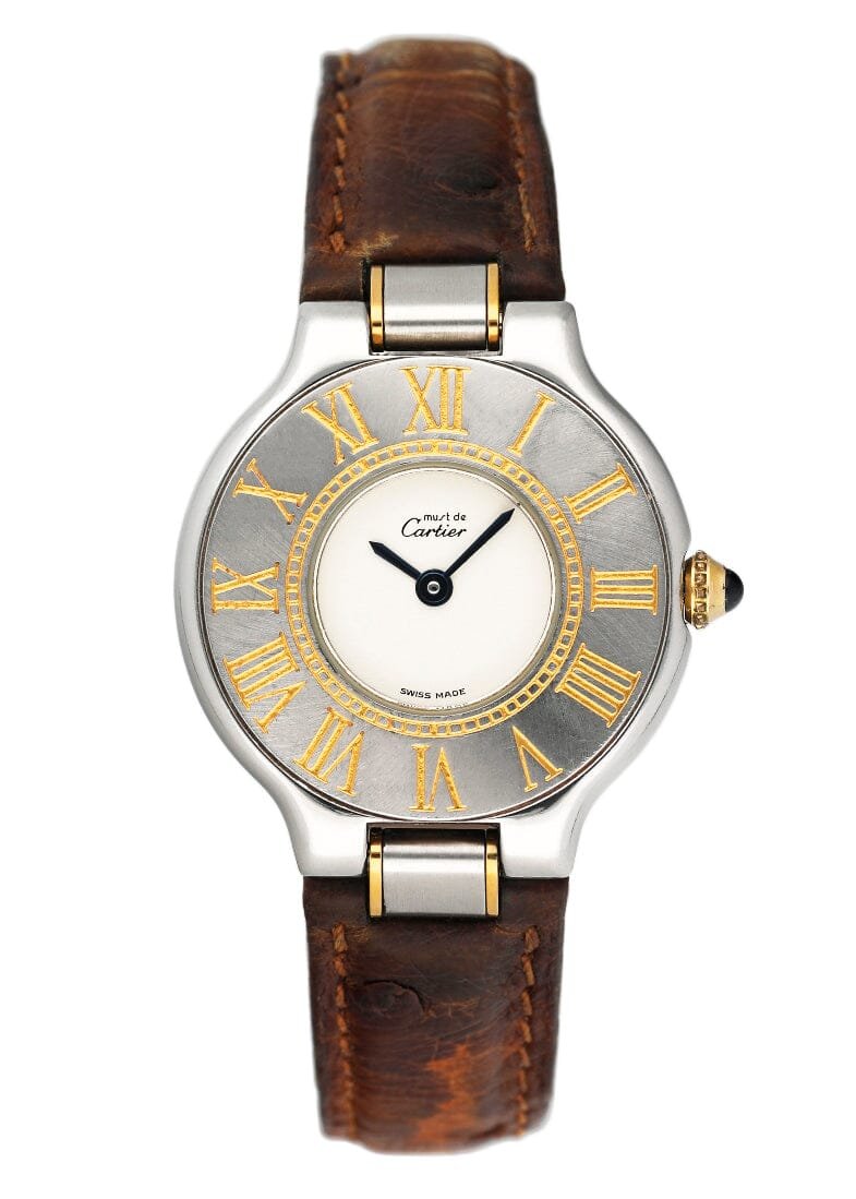 Cartier Must 21 W1005120 Off-mostrador branco Small Relógio Feminino