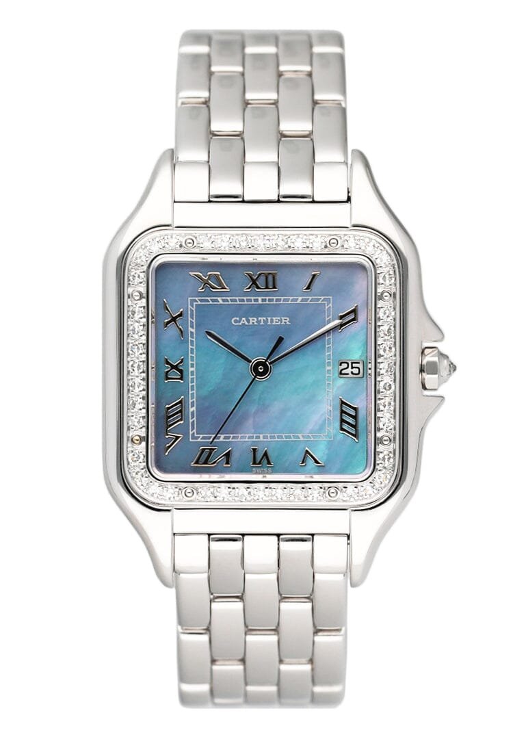 Cartier Panthere 1650 MOP ouro branco Relógio Feminino