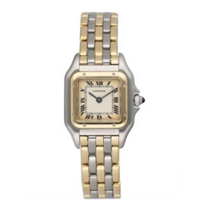 Cartier Panthere 166921 Three Rows Relógio Feminino Caixa e Documentos