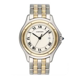 Cartier Panthere Cougar W350068A Two Tone Relógio Masculino