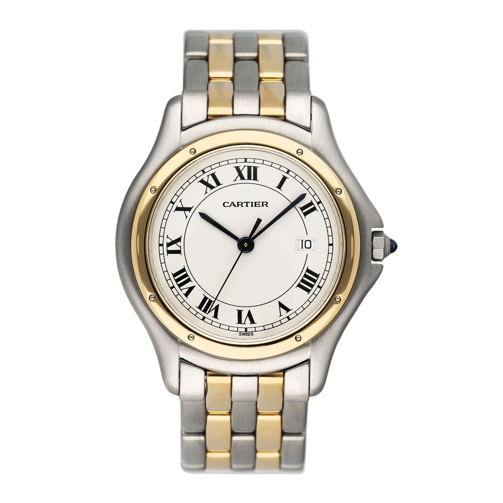 Cartier Panthere Cougar W35006B6 Two Tone Relógio Masculino
