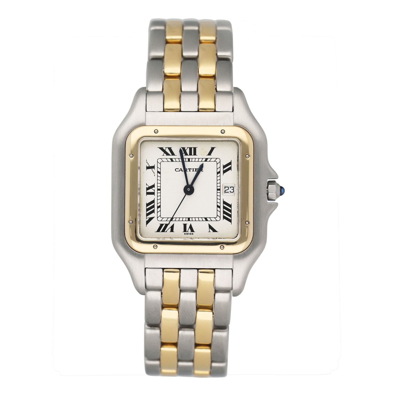 Cartier Panthere Jumbo W25027B6 Two Row Relógio Masculino