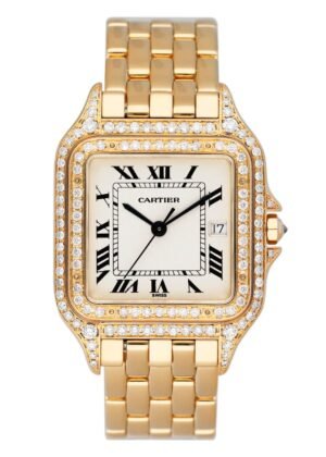Cartier Panthere Large W25014B9 Diamond Relógio Masculino