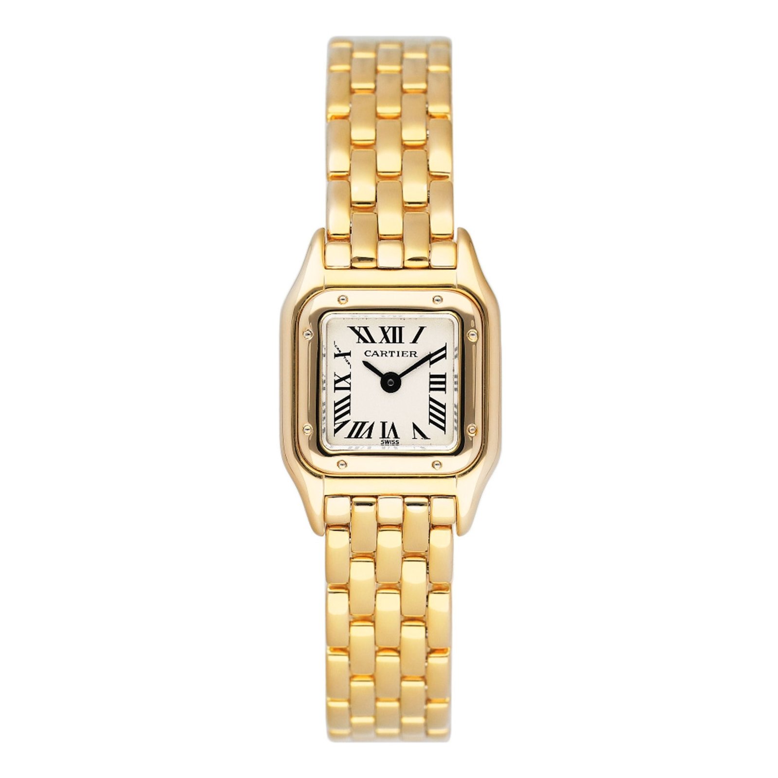 Cartier Panthere Mini W25034B9 18k ouro amarelo Relógio Feminino Caixa e Documentos