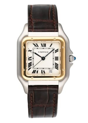 Cartier Panthere W250285E Midsize Two Tone Relógio Feminino Caixa e Documentos