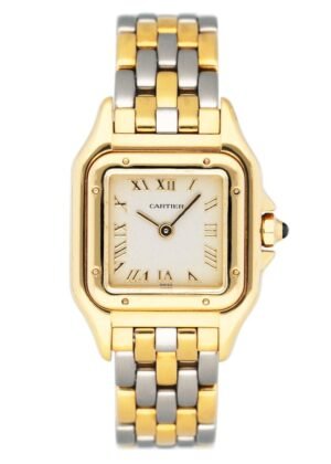 Cartier Panthere W25040L6 Two Tone V-Link Relógio Feminino