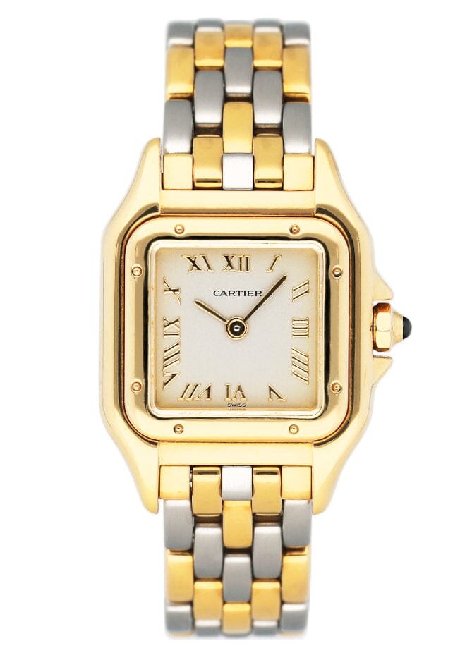 Cartier Panthere W25040L6 Two Tone V-Link Relógio Feminino