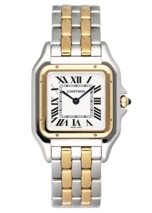 Cartier Panthere W2PN0007 Medium Two Tone Relógio Feminino Caixa e Documentos