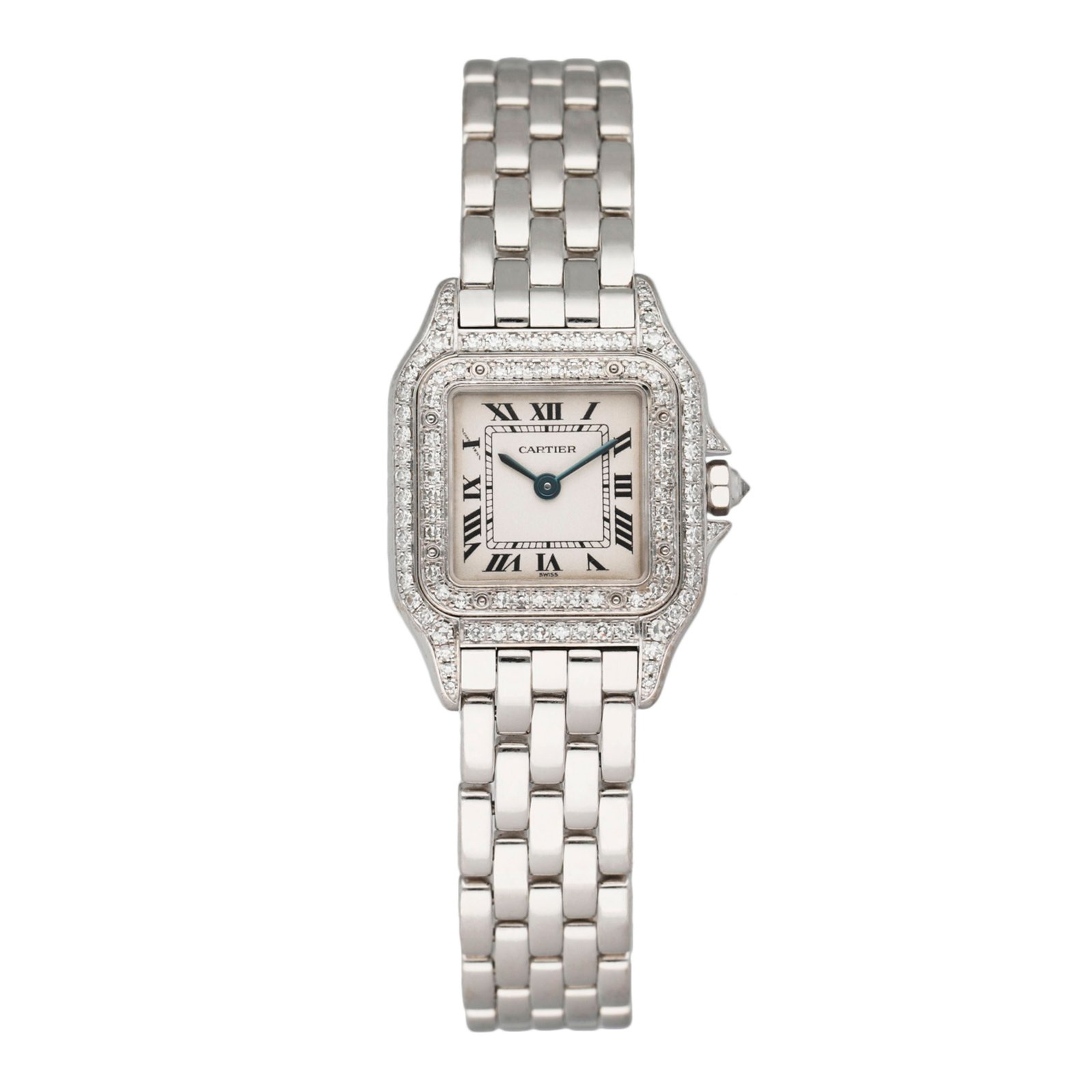 Cartier Panthere WF3118F3 18k ouro branco Relógio