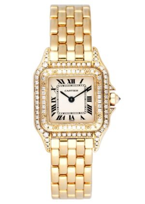 Cartier Panthere WF3229B9 18k ouro amarelo Diamonds Relógio Feminino