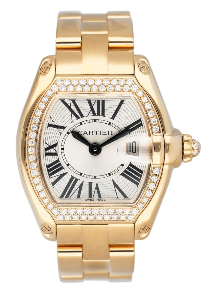 Cartier Roadster WE5001X1 Diamond ouro amarelo Relógio Feminino