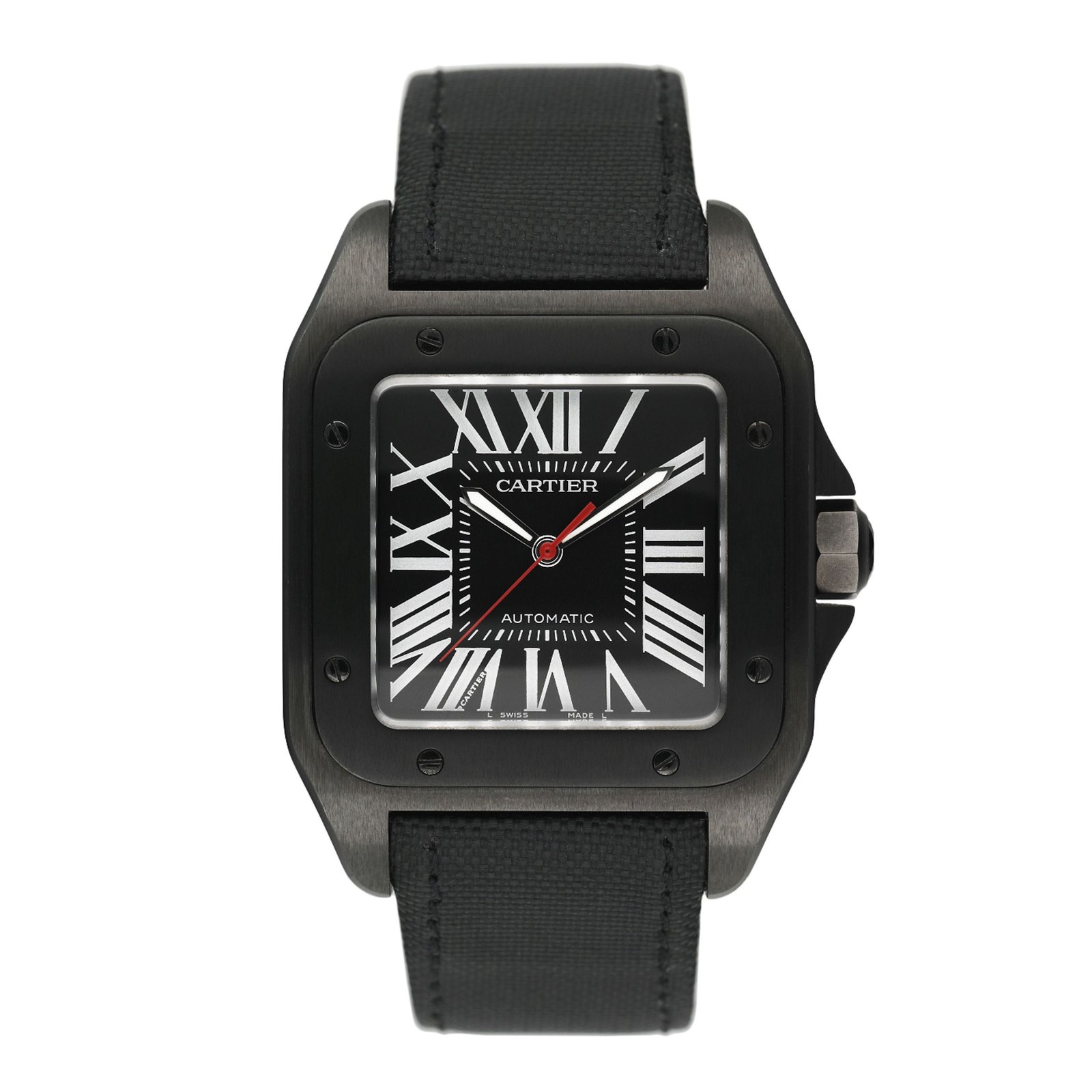 Cartier Santos-100 Large WSSA0006 Carbon Relógio Masculino