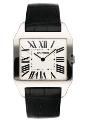 Cartier Santos Dumont W2007051 18k ouro branco Relógio Masculino