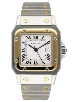 Cartier Santos Galbee 81036288 Two Tone Relógio