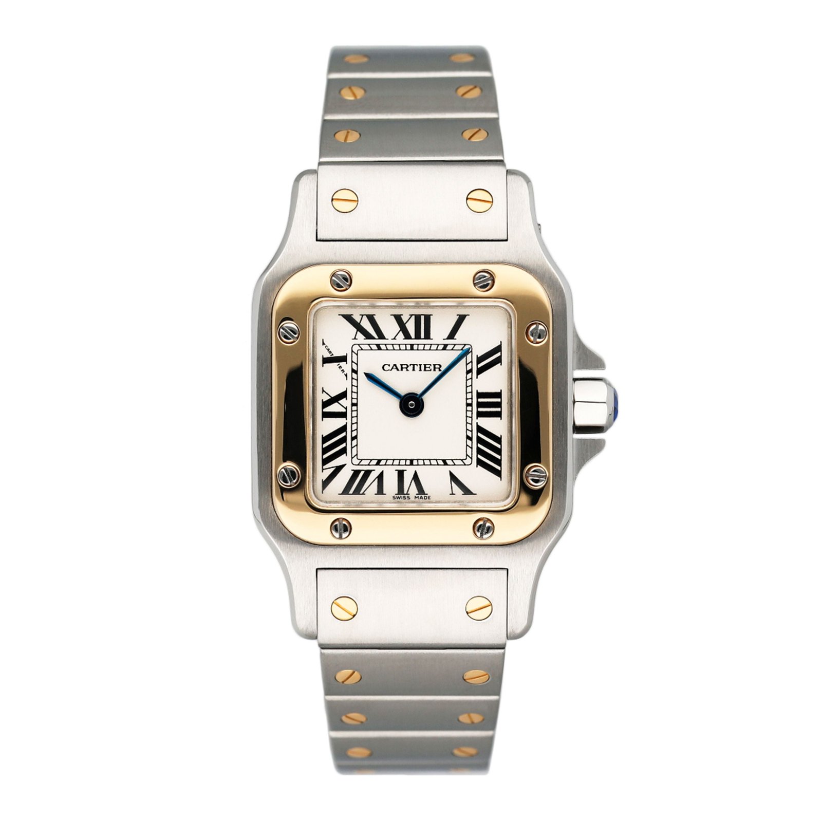 Cartier Santos Galbee W20012C4 Two Tone Relógio Feminino