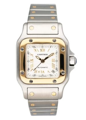 Cartier Santos Galbee W20045C4 Two Tone Relógio Feminino