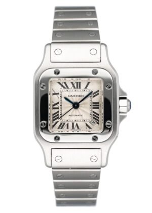 Cartier Santos Galbee W20062D6 mostrador prata Steel Relógio Feminino