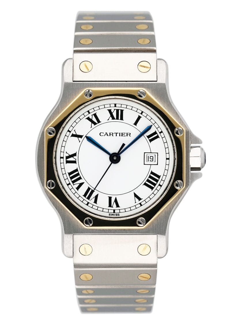 Cartier Santos Octagon 2966 Two Tone Relógio Feminino