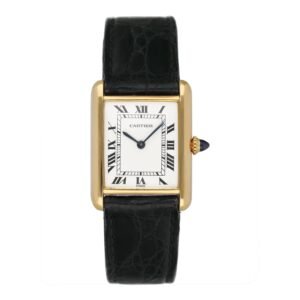 Cartier Tank 78086 Paris 18k ouro amarelo Relógio Feminino