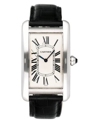 Cartier Tank Americaine Large W2601651 Platinum Relógio Masculino