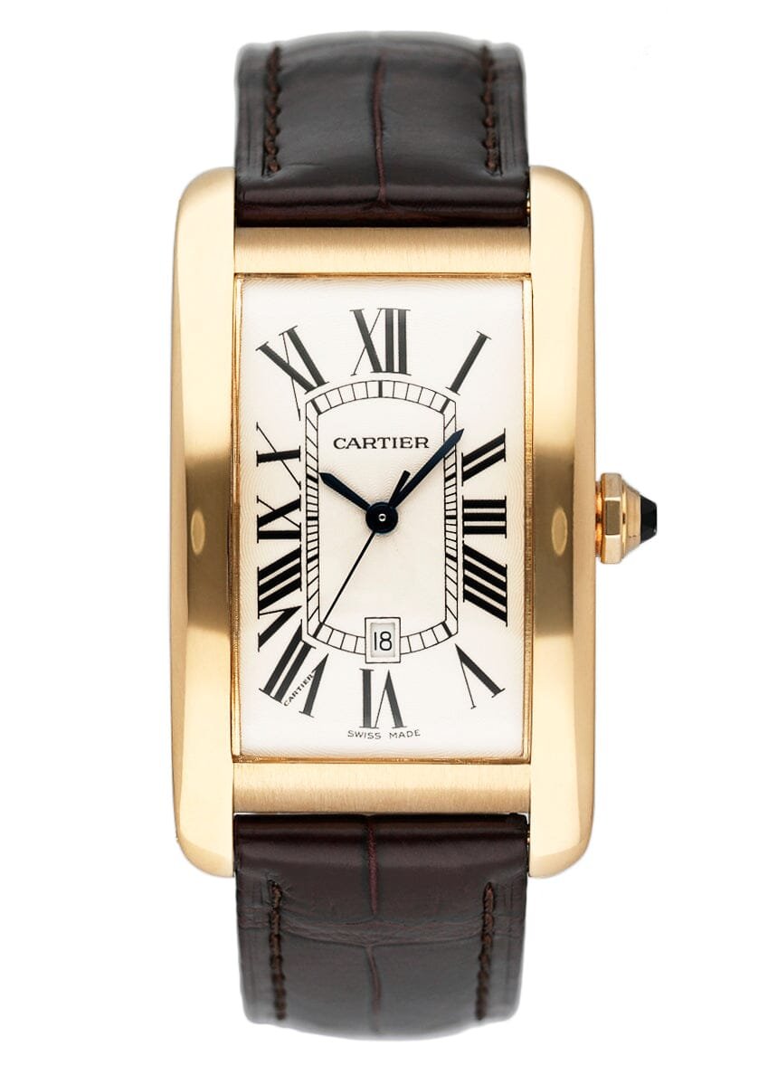 Cartier Tank Américaine W2603156 Off-mostrador branco Relógio Masculino