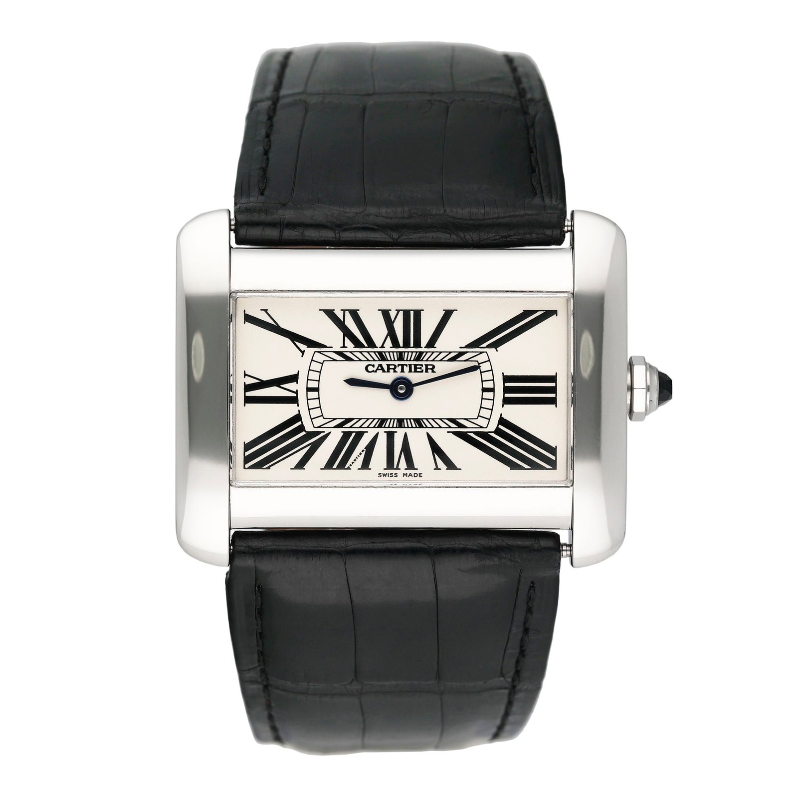 Cartier Tank Divan Large W6300655 Steel Relógio Feminino