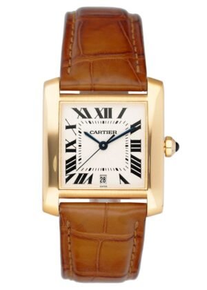 Cartier Tank Francaise W5000156 18k ouro amarelo Relógio Masculino