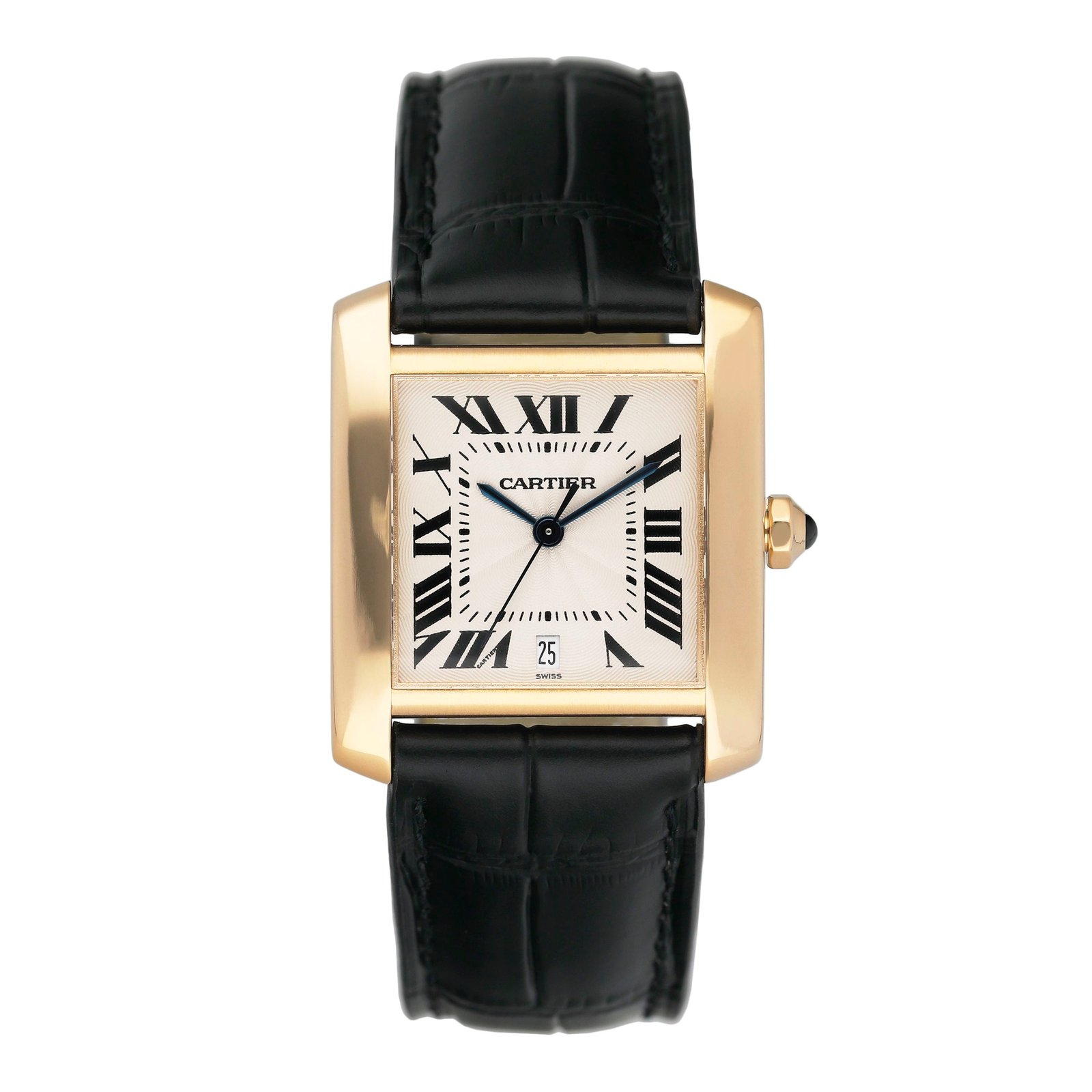 Cartier Tank Francaise W5000156 18k ouro amarelo Relógio Masculino