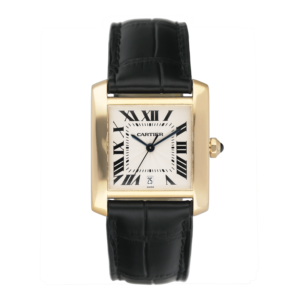 Cartier Tank Francaise W5000156 18k ouro amarelo Relógio Masculino