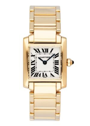 Cartier Tank Francaise W5000256 ouro amarelo Relógio Feminino