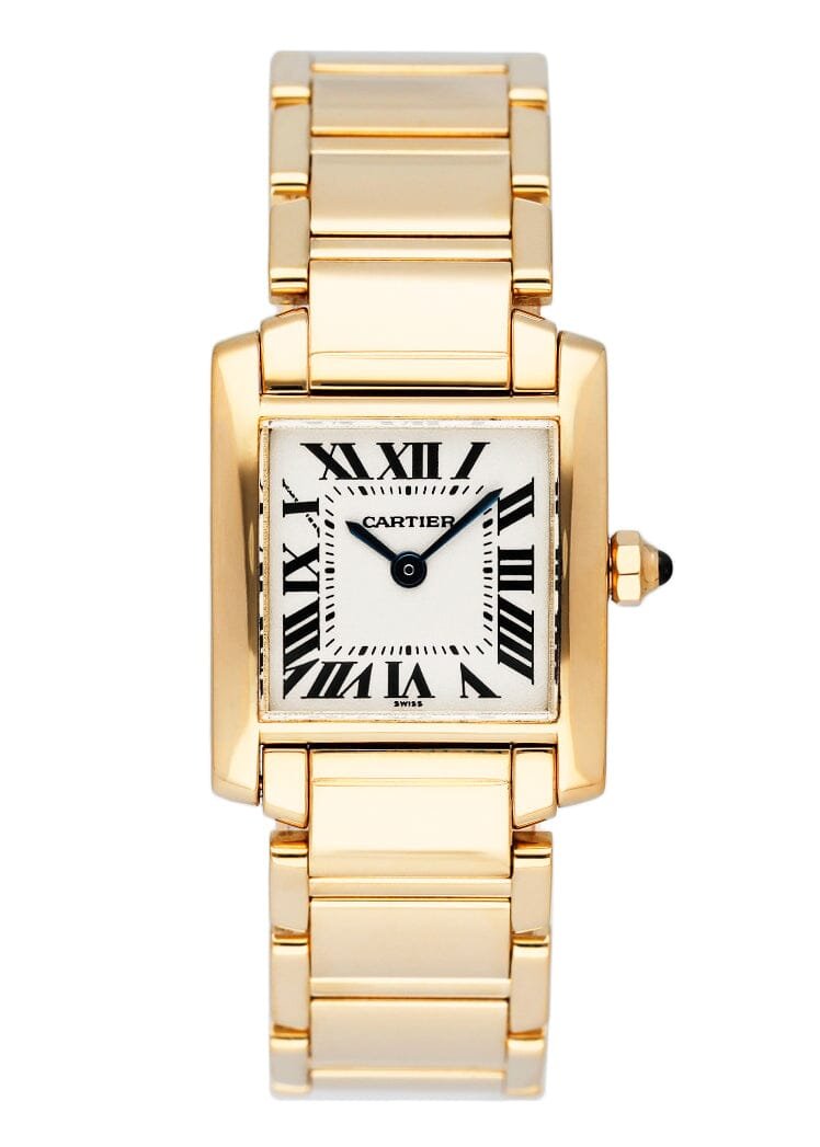 Cartier Tank Francaise W5000256 ouro amarelo Relógio Feminino