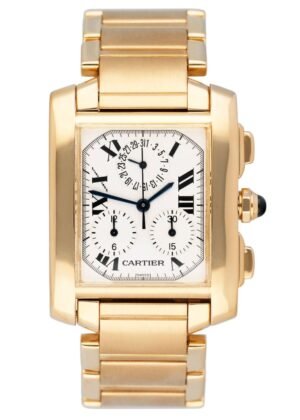 Cartier Tank Francaise XL W50005R2 Chronograph Relógio Masculino