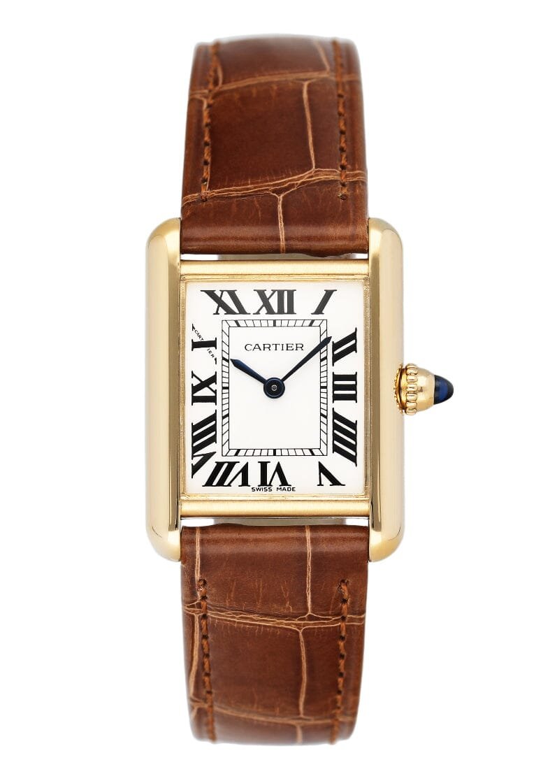 Cartier Tank Louis W1529856 18k ouro amarelo Relógio Feminino Caixa e Documentos