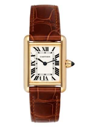 Cartier Tank Louis W1529856 18k ouro amarelo Relógio Feminino Caixa e Documentos