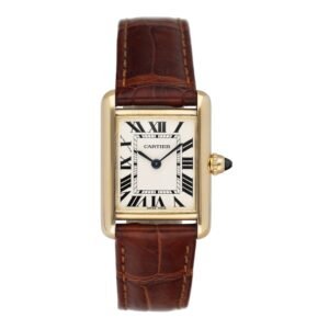 Cartier Tank Louis W1529856 18k ouro amarelo Relógio Feminino Caixa e Documentos