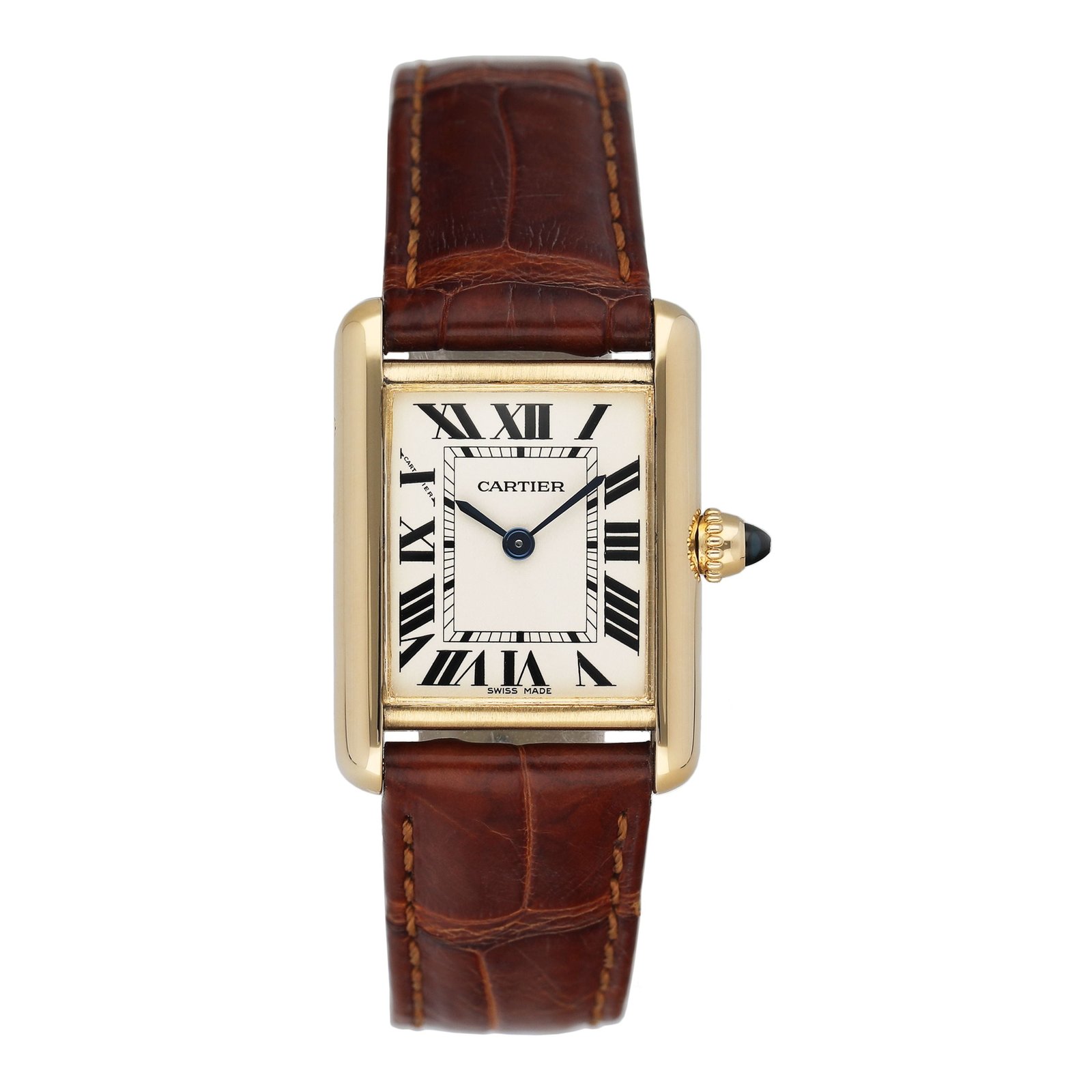 Cartier Tank Louis W1529856 18k ouro amarelo Relógio Feminino Caixa e Documentos