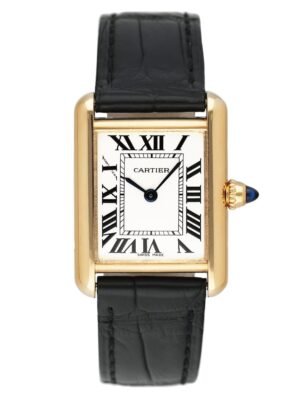 Cartier Tank Louis W1529856 18k ouro amarelo Relógio Feminino Caixa e Documentos