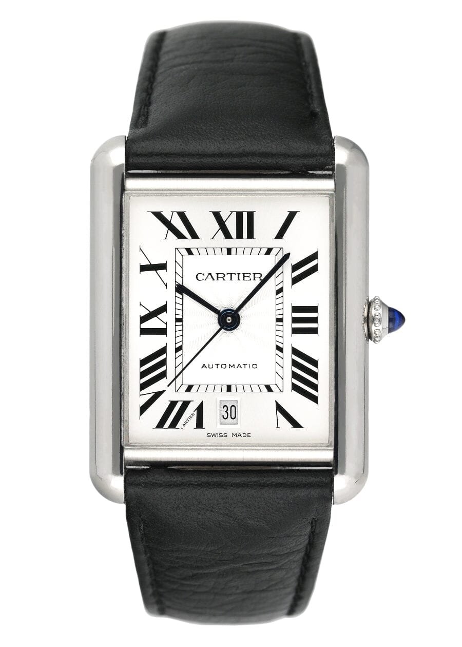 Cartier Tank Must WSTA0040 Extra-Large Model Relógio Masculino Caixa e Documentos