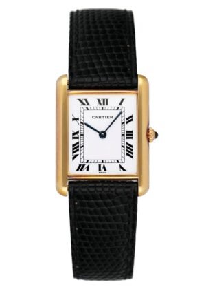 Cartier Tank Paris Quartz 18k ouro amarelo Relógio Feminino