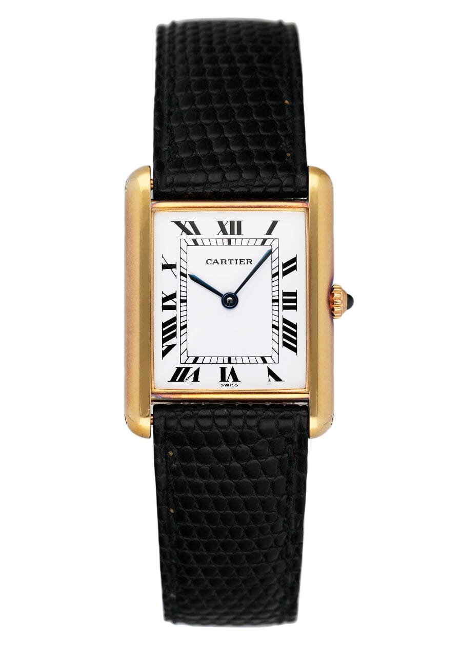 Cartier Tank Paris Quartz 18k ouro amarelo Relógio Feminino