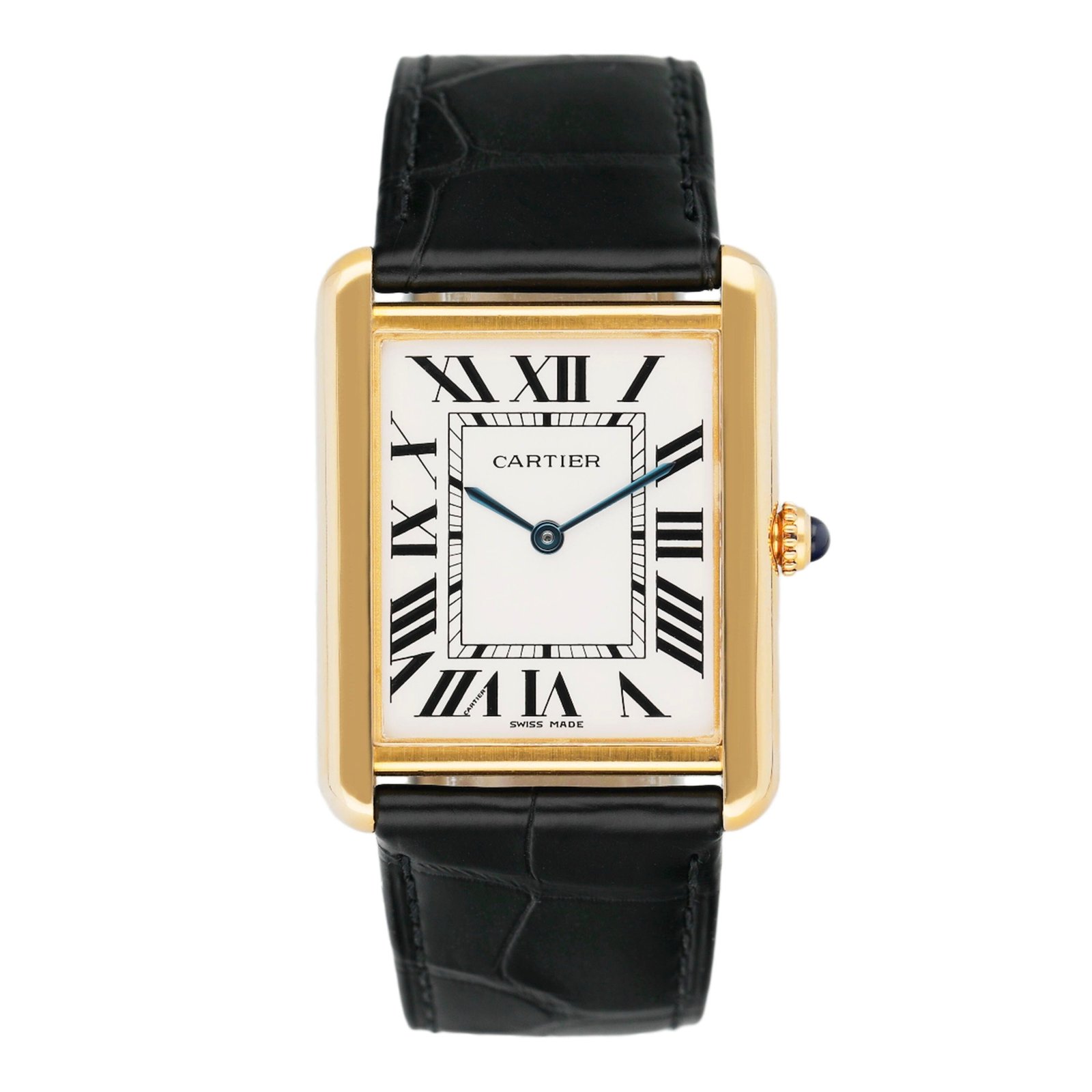 Cartier Tank Solo Large W1018855 18k ouro amarelo Relógio