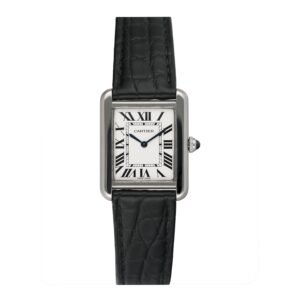 Cartier Tank Solo Small WSTA0030 mostrador prata Relógio Feminino Caixa e Documentos