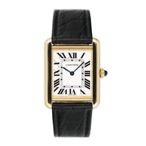 Cartier Tank Solo W5200002 18k ouro amarelo Relógio Feminino Caixa e Documentos