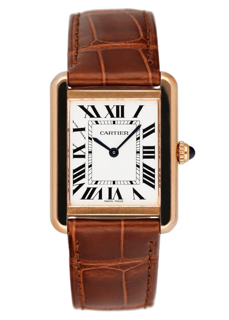 Cartier Tank Solo W5200024 18k ouro rosa Relógio Feminino